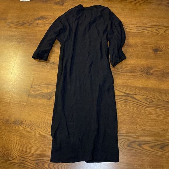 🌷 Rodier Paris🌷 Classic Vintage Long Black Stylish Dress - Picture 4 of 5